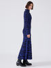 Debbie Silk Blend Knitted Dress Blue