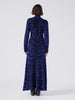 Debbie Silk Blend Knitted Dress Blue