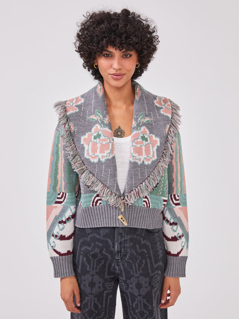 Tibetan Tiger Merino Bomber Grey