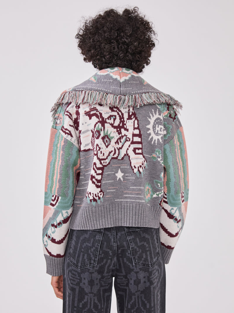 Tibetan Tiger Merino Bomber Grey