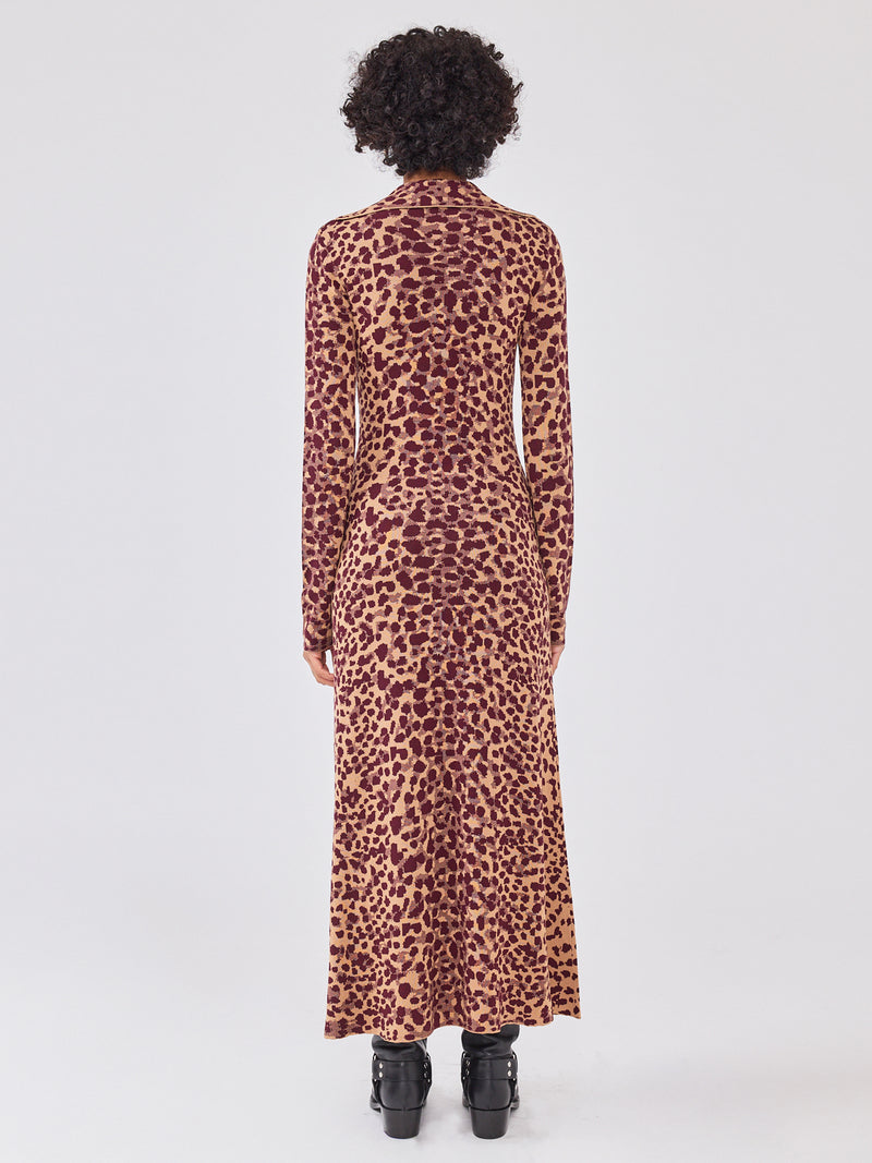 Jerry Silk Blend Knitted Dress Natural