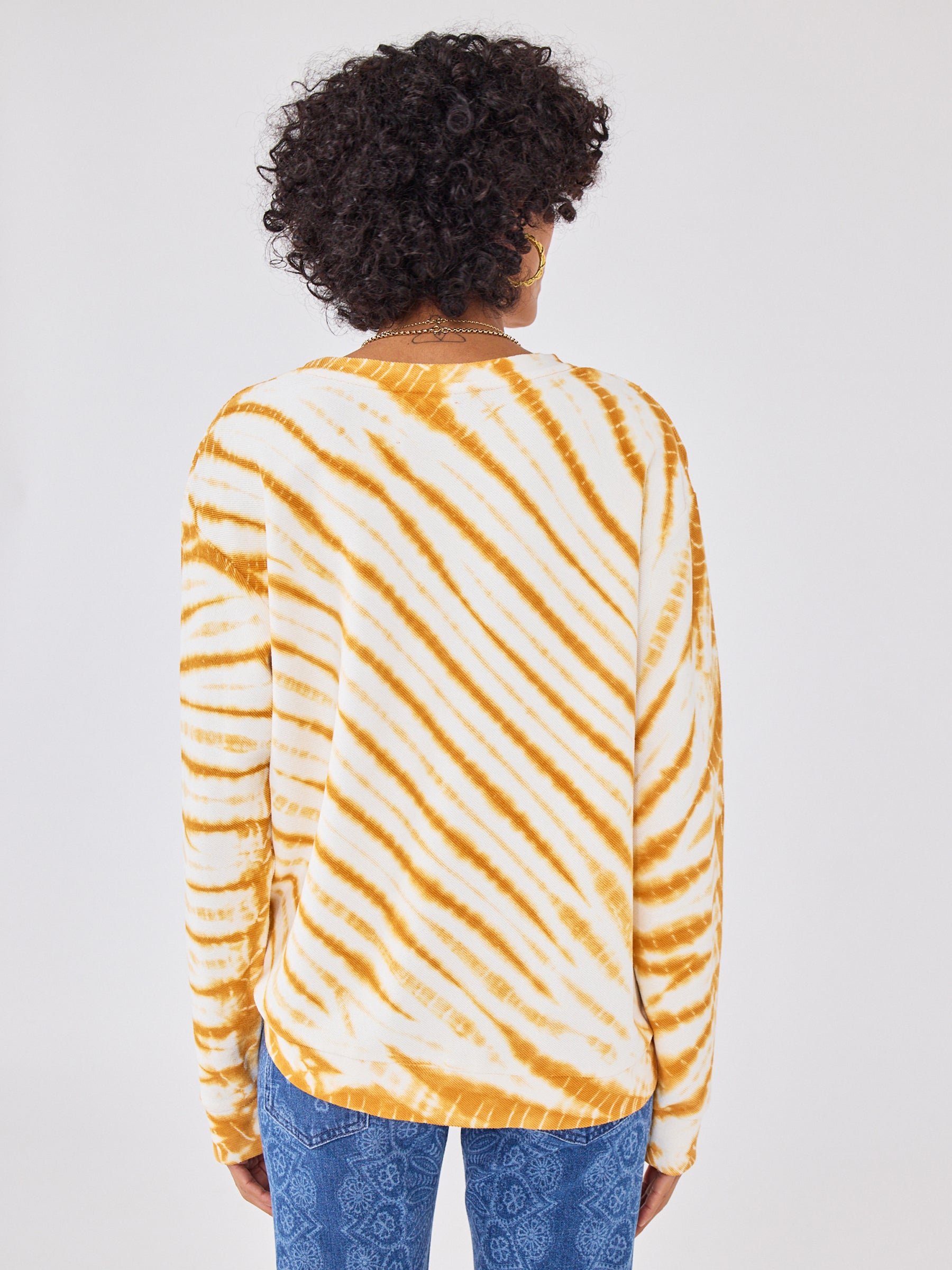 Janis Sweatshirt Tie Dye Ochre