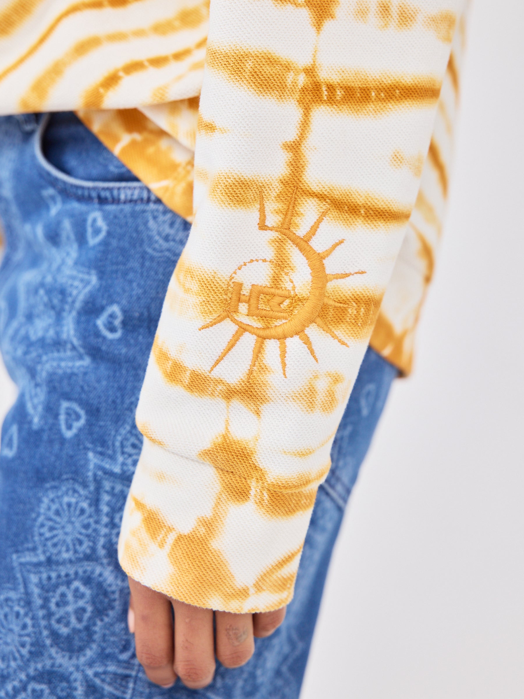 Janis Sweatshirt Tie Dye Ochre