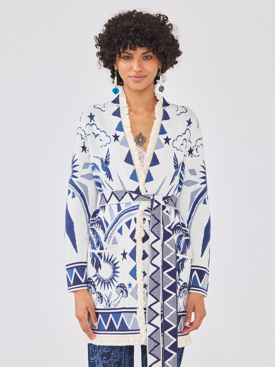 Magic Leopard Cardigan Cream