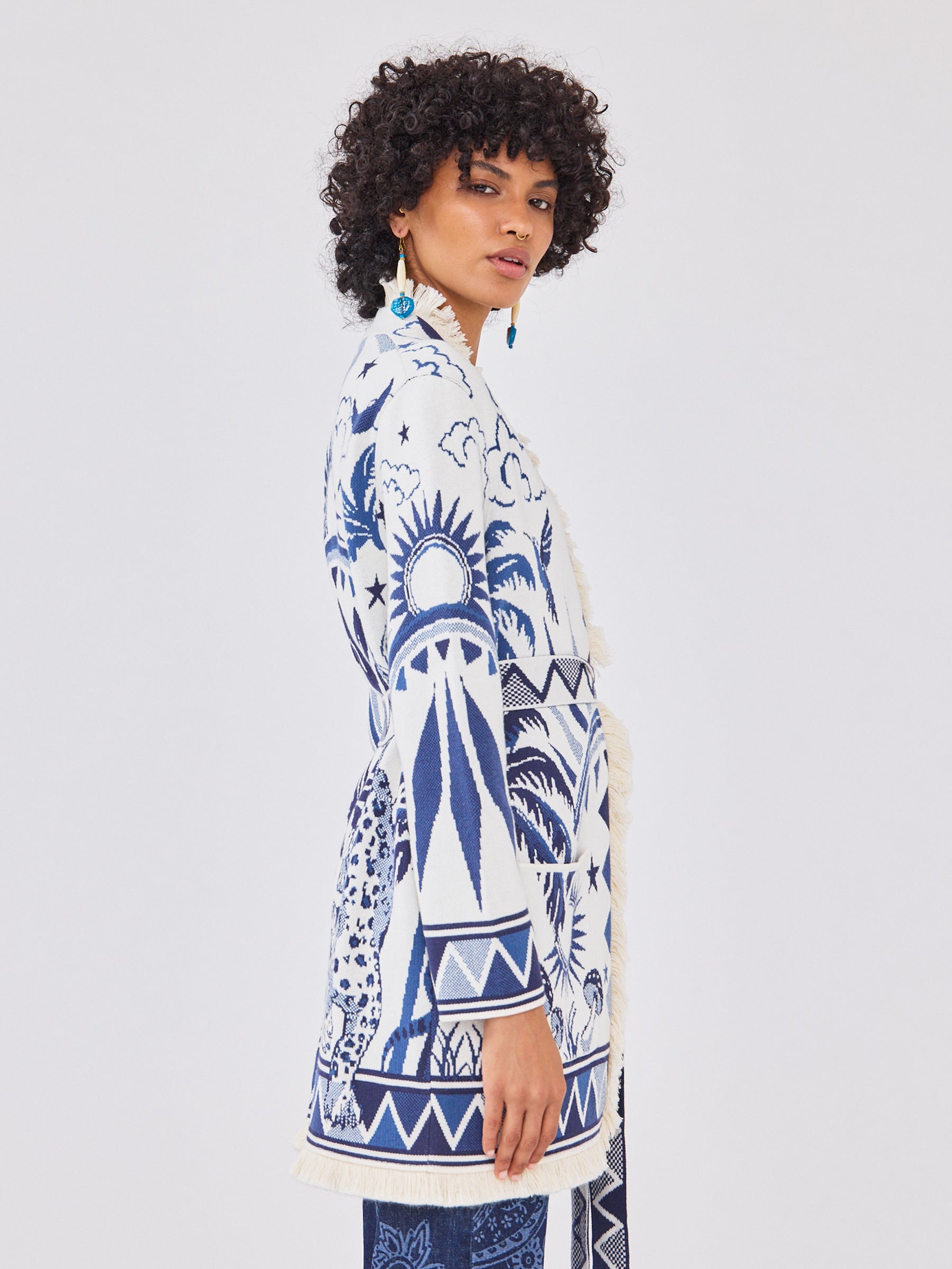 Magic Leopard Cardigan Cream