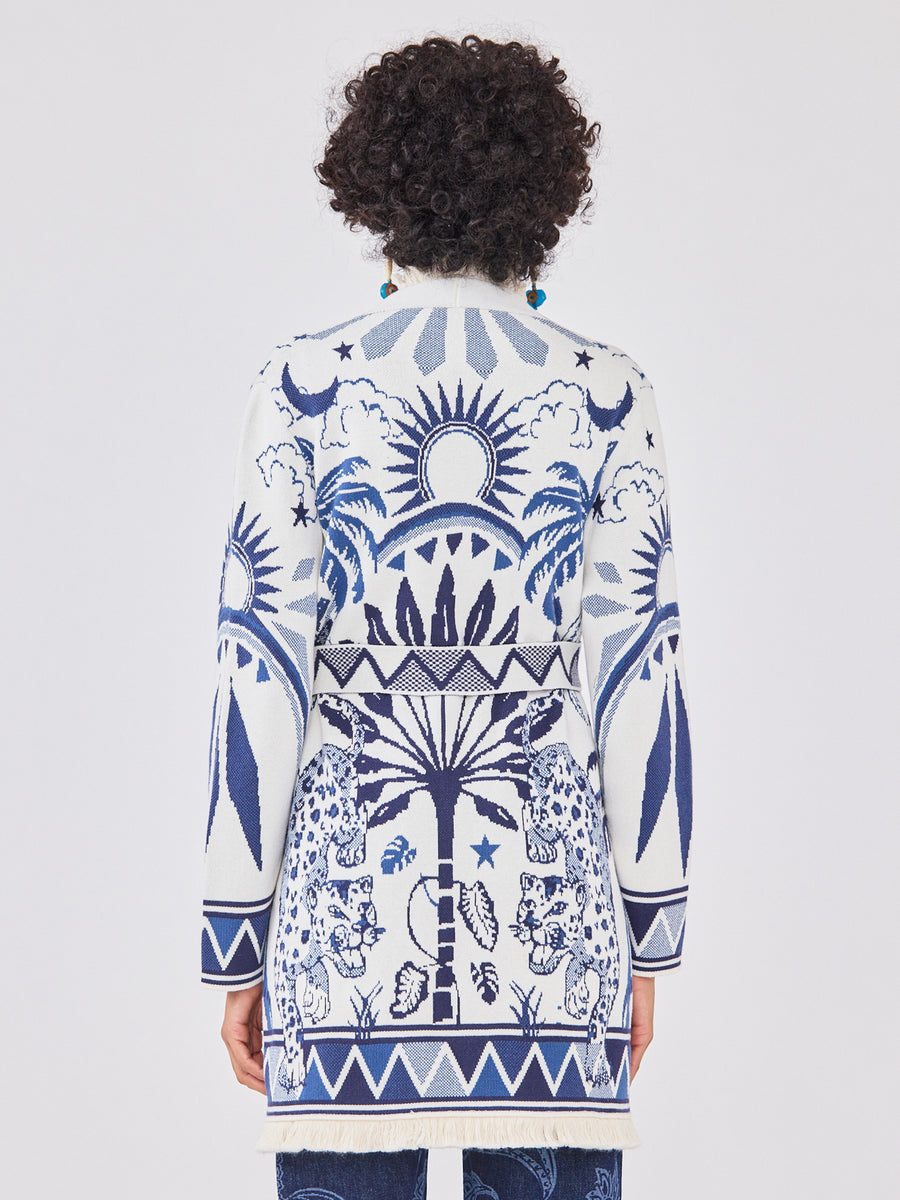 Magic Leopard Cardigan Cream