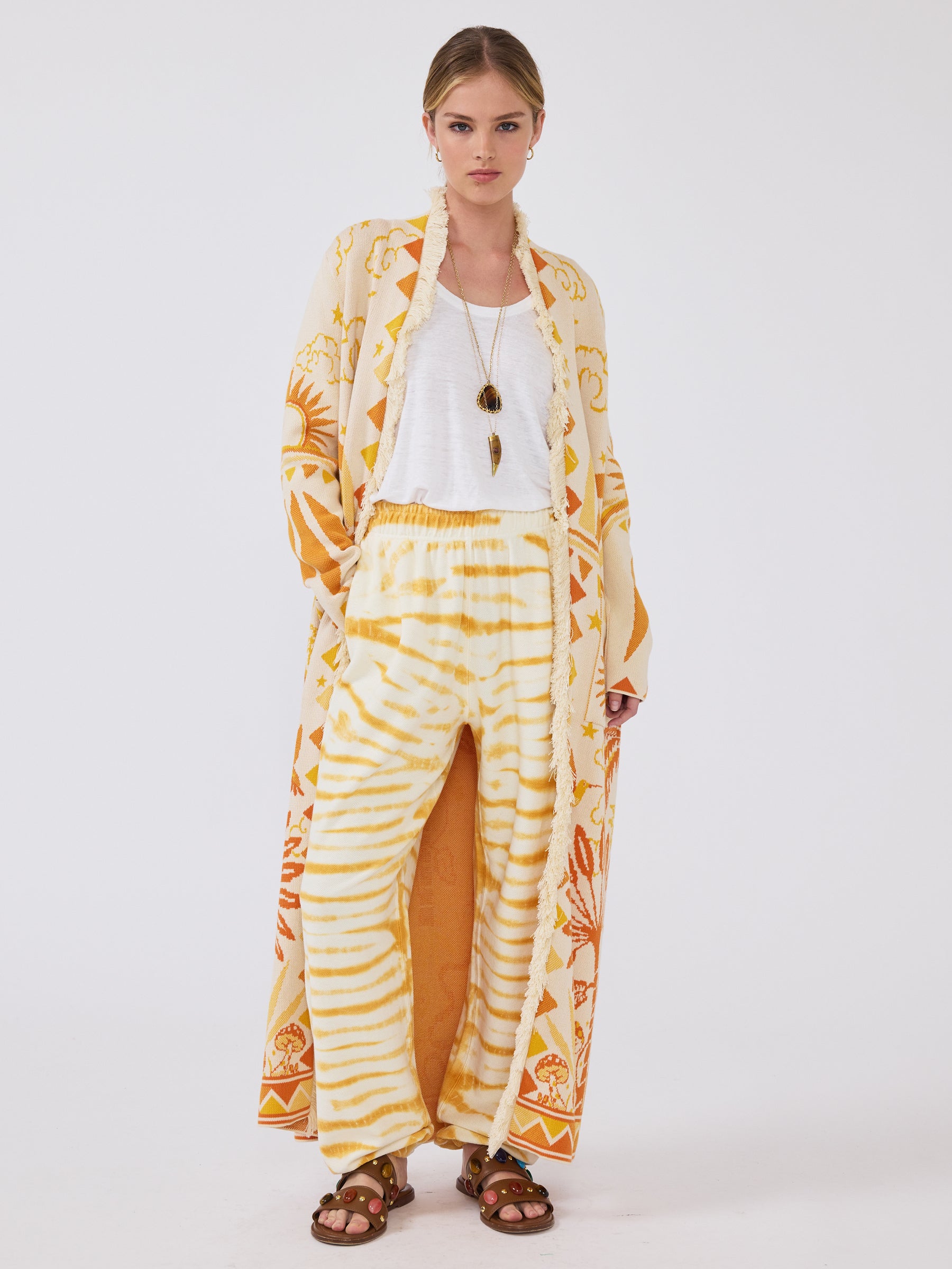 Magic Leopard Duster Ochre