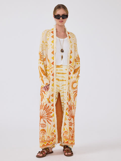 Magic Leopard Duster Ochre