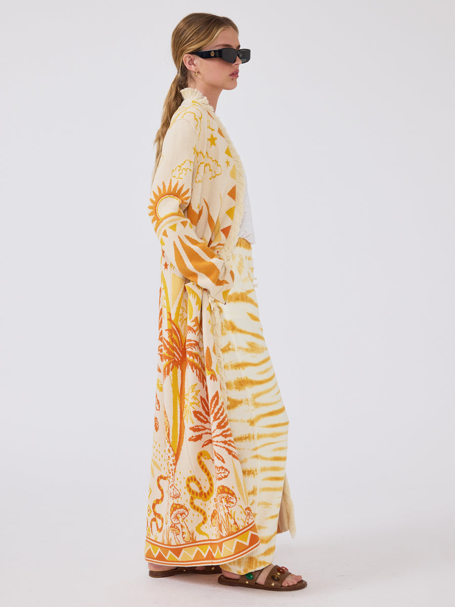 Magic Leopard Duster Ochre