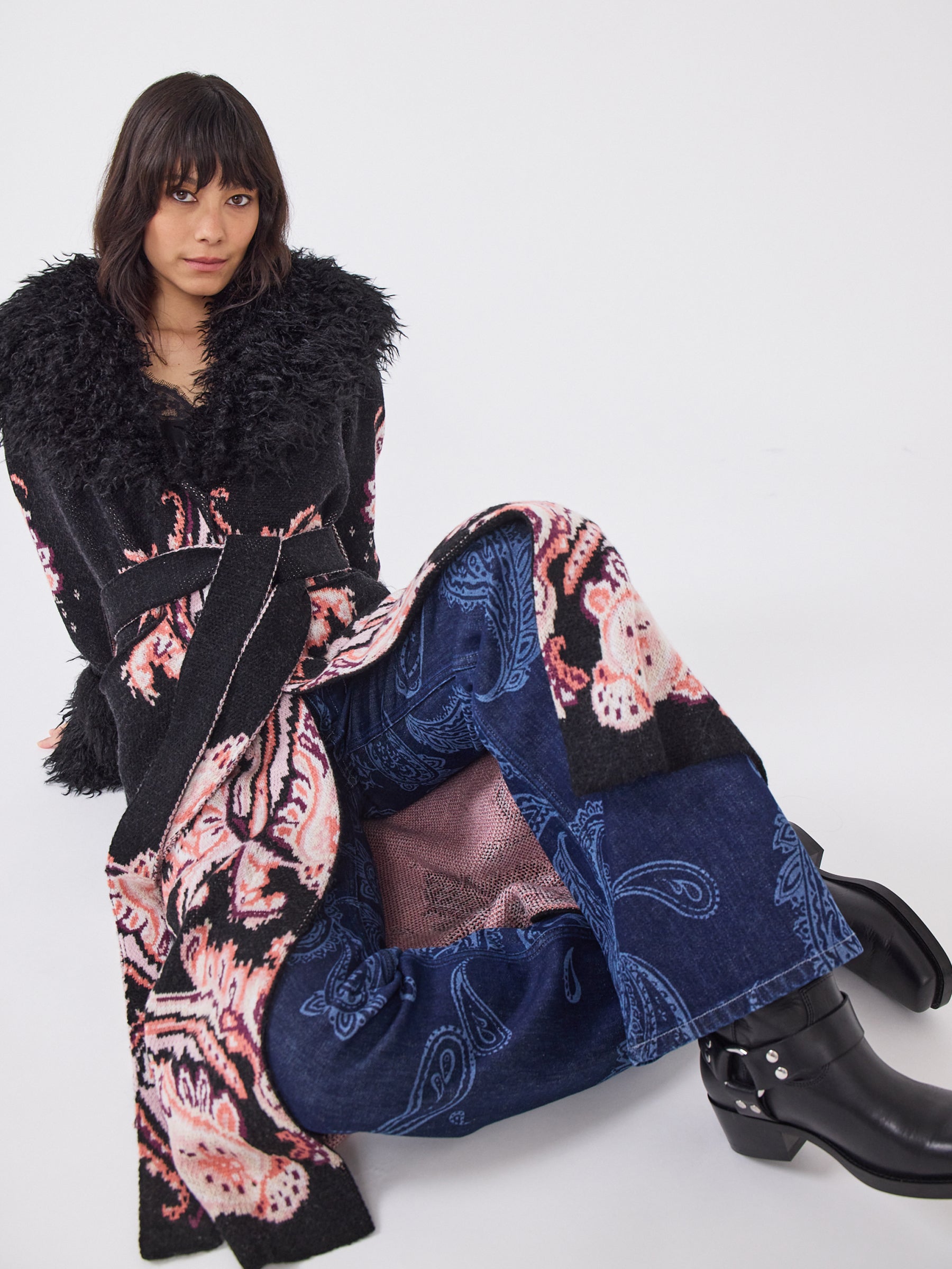 Jimi Merino Coat Black