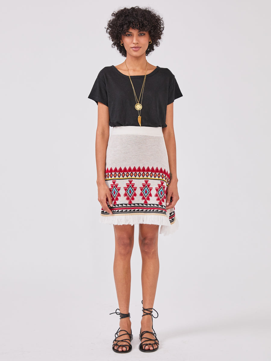 Nomadic Tapestry Skirt Cream