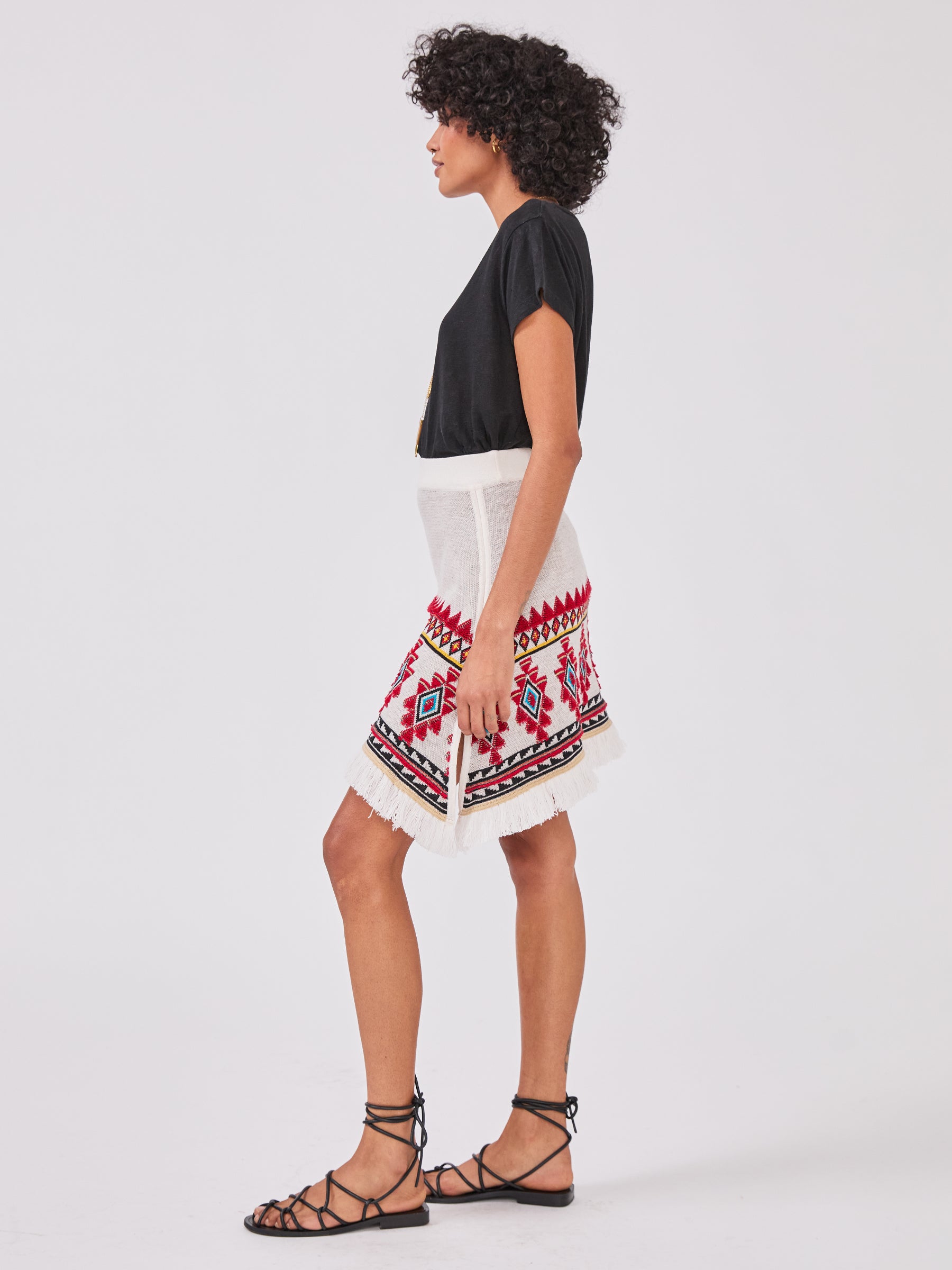 Nomadic Tapestry Skirt Cream