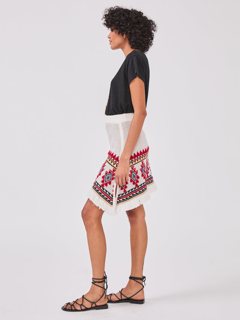 Nomadic Tapestry Skirt Cream