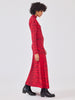Debbie Silk Blend Knitted Dress Red
