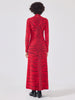 Debbie Silk Blend Knitted Dress Red