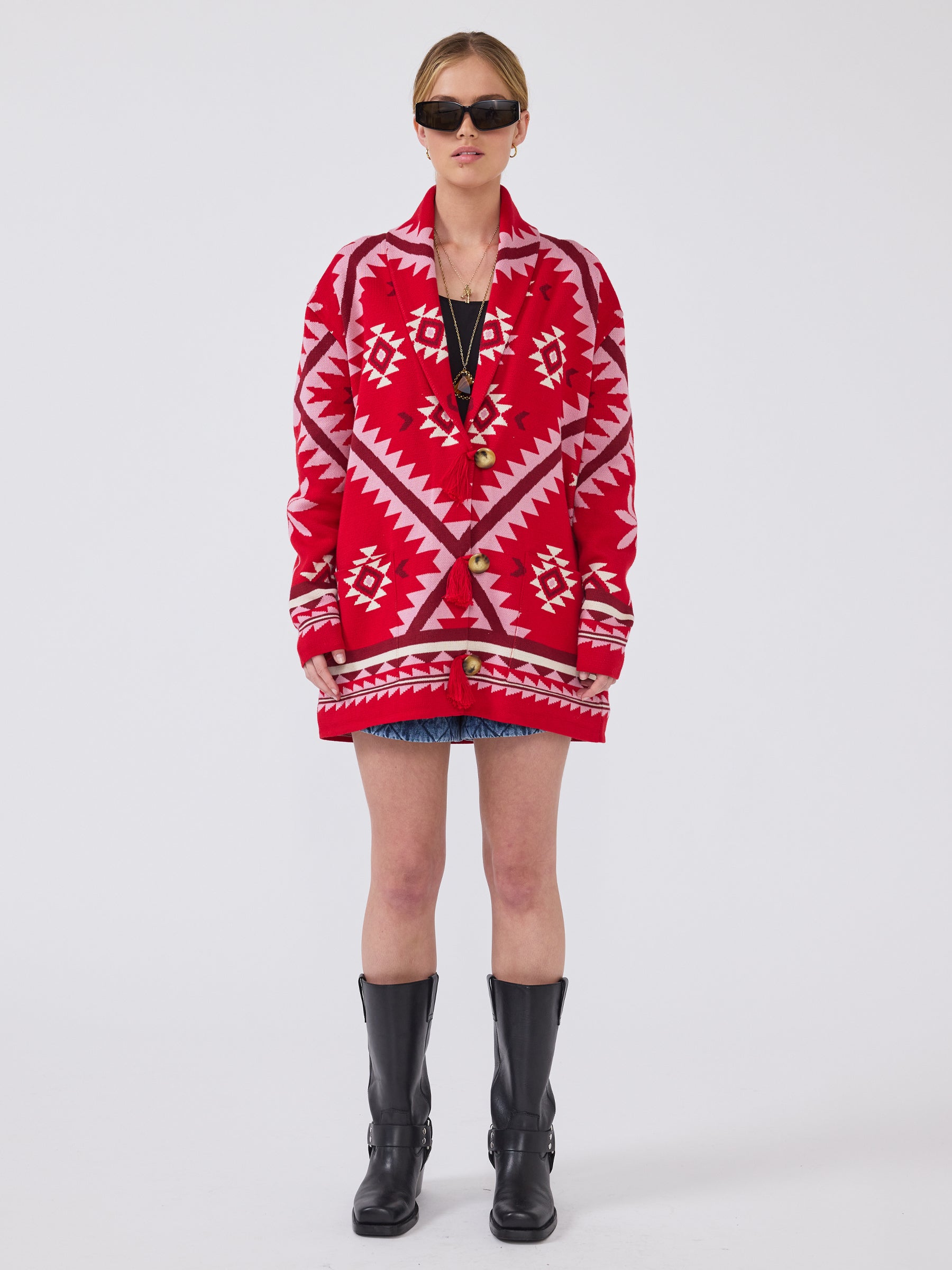 Sundance Cardigan Red