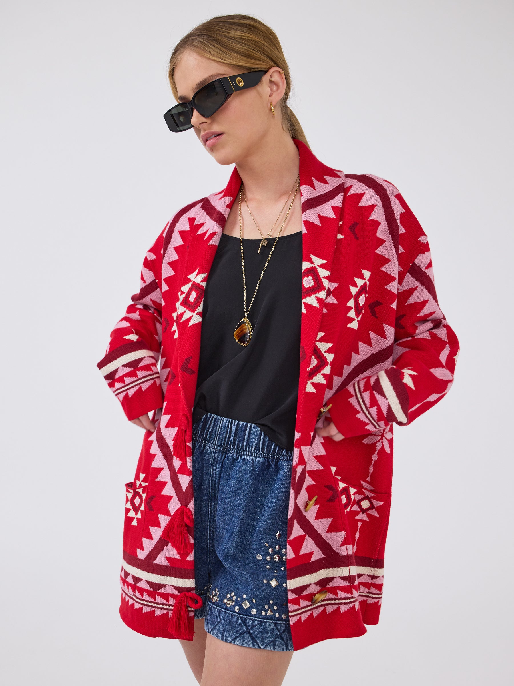 Sundance Cardigan Red