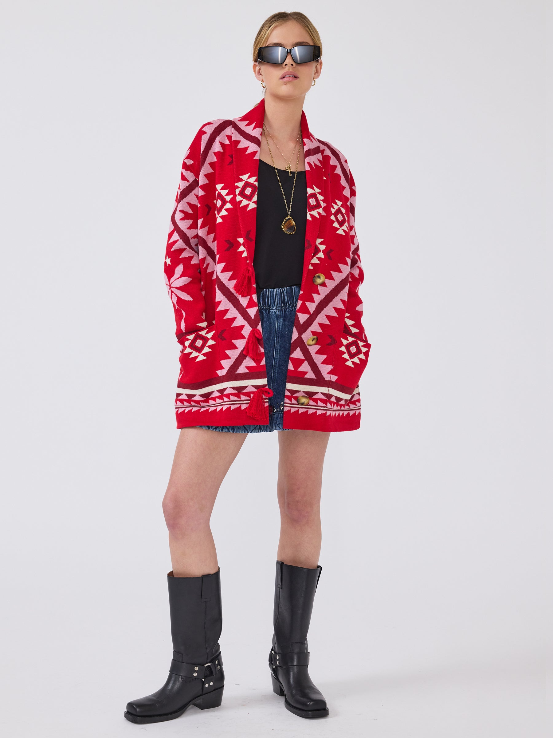 Sundance Cardigan Red