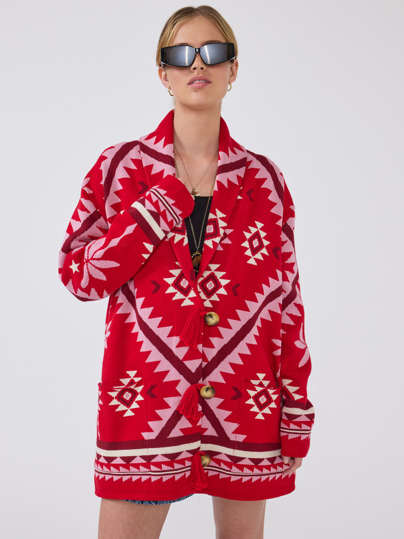 Sundance Cardigan Red