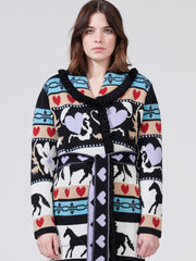 Annie Merino Jacquard Cardigan Hayley Menzies