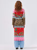 Leopardess Cotton Jacquard Duster Red/Pink