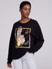 Enchanted Leopard Print Embroidered Cotton Sweatshirt