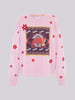 Portobello Tiger Print Embroidered Cotton Sweatshirt