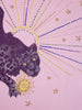 Prowling Panther Embellished Sweatshirt Acid Washed Lilac